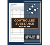 Controlled Substance Log Book: Drug Dispensing Record Logbook | Medication Tracking Journal | Pharmacy Compliance Tracker | 100 Forms