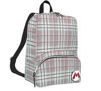 controller gear Super Mario - Mario Plaid - Mochila pequeña para mujeres, niña, lindo bolso de viaje para consola Nintendo Switch y accesorios - Nintendo Switch