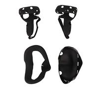 Controller Grips Cover para Oculus Quest 2, Silicone VR Shell Cover Accesorios Set con Face Cover Lens Roective Cover para Quest 2 Accesorios (Negro)