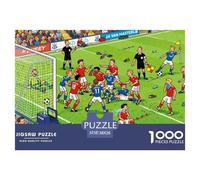 Controversia sobre el Campo de fútbol Puzzle De Madera Impermeable DIY Puzzles De 1000 Piezas para Adultos Imposible Rompecabezas para Decoración del Hogar