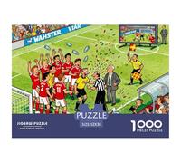 Controversia sobre el Campo de fútbol Puzzle De Madera Impermeable DIY Puzzles De 1000 Piezas para Adultos Divertido Rompecabezas para Decoración del Hogar