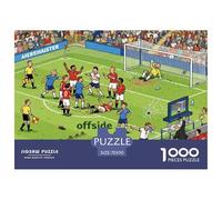 Controversia sobre el Campo de fútbol Puzzle De Madera Impermeable DIY Puzzles De 1000 Piezas Regalos para Adultos Desafiante Y Estimulante Rompecabezas Decoración del Hogar