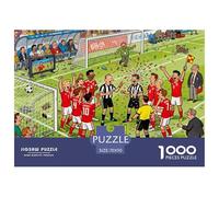 Controversia sobre el Campo de fútbol Puzzle De Madera Impermeable DIY Puzzles De 1000 Piezas Regalos para Adultos Divertido Rompecabezas Juegos Educativos