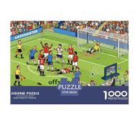 Controversia sobre el Campo de fútbol Puzzle De Madera Impermeable DIY Puzzles De 1000 Piezas Regalos para Adultos Divertido Rompecabezas Juegos Desafiantes