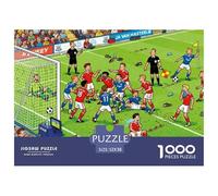 Controversia sobre el Campo de fútbol Puzzle De Madera Impermeable DIY Puzzles De 1000 Piezas Regalos para Adultos Colorido Rompecabezas Juegos Desafiantes