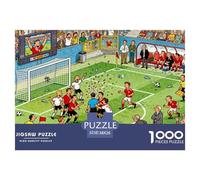 Controversia sobre el Campo de fútbol Puzzle De Madera Impermeable DIY Puzzles De 1000 Piezas Regalos para Adultos Divertido Rompecabezas Juegos Educativos