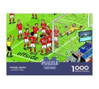 Controversia sobre el Campo de fútbol Puzzle De Madera Impermeable Puzzles De 1000 Piezas para Adultos Divertido Rompecabezas Juegos Educativos