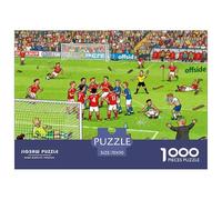 Controversia sobre el Campo de fútbol Puzzle De Madera Impermeable Puzzles De 1000 Piezas Regalos para Adultos Colorido Rompecabezas Juegos Desafiantes