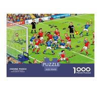 Controversia sobre el Campo de fútbol Puzzle De Madera Impermeable Puzzles De 1000 Piezas Regalos para Adultos Colorido Rompecabezas Juegos Desafiantes