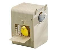 Conure - Caja nido para cacatúas, decorativa, espaciosa, visual, incorporada, para lugar de alimentación, conservación de la naturaleza, patio, observación de aves, balcón