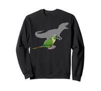 Conure de mejillas Verdes con T Rex Shadow Bird Lovers Sudadera
