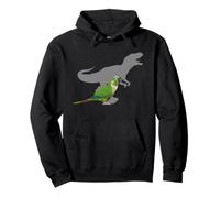 Conure de mejillas Verdes con T Rex Shadow Bird Lovers Sudadera con Capucha