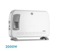Convector bengala 2000w blanco/gris 3potencias funcion turbo termost.r