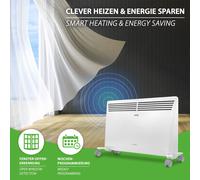 Convector Calefacción Eléctrica 1,5kW Radiador Protector Contra Heladas