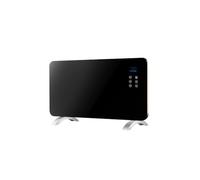 Convector de 2000W con placa de cristal, diseñado para calefacción eficiente en espacios cerrados y confort térmico.