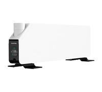 Convector digital portátil Giro Short (750 W - 1.500 W, 9 x 81 x 25 cm, Blanco/Negro)