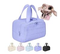 Convely Toiletry Bag, 2025 Upgraded Convely Travel Bag 4-In-1 Travel Organizer, Smart compart ments for Wet & Dry Items, Multi-Functional Waterproof Toiletry Organizer with Handle. (Purple)