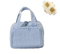 Convely Toiletry Bag, Convely 4 In 1 Toiletry Bag, Available Cosmetic Bags, Lightweight Large Wide-Open Travel for Women,Wet-Dry Separation & Lightweight Waterproof (Blue)