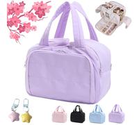 Convely Toiletry Bag, Convely Travel Makeup Bag, 4 In 1 Waterproof Organizer for Women, Large Capacity with Smart Compartments, Leak-Proof Design, Lightweight & Easy to Clean (Purple)
