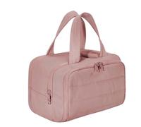 Convely Toiletry Bag for Women, Large Capacity Waterproof Organizer with Wet-Dry Separation, Lightweight & Easy to Clean, Multi-Functional Makeup Bag with Handle (Red)