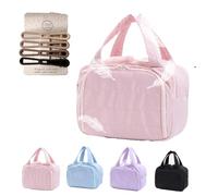 Convely Toiletry Bag, Lightweight Large Wide-Open Zipper Travel Bag, Dry and Wet Separation, Makeup Accessories 4 in 1 Large Capacity Travel Artifa (1PC)