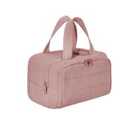 Convely Toiletry Bag, Travelfree Toiletry Bag, 4-In-1 Multi-Functional Waterproof Makeup Organizer with Handle, Large Capacity Travel Cosmetic Organizer for Women (Dark Pink)