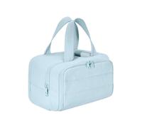 Convely Toiletry Bag, Travelfree Toiletry Bag, 4-In-1 Multi-Functional Waterproof Makeup Organizer with Handle, Large Capacity Travel Cosmetic Organizer for Women (Blue)