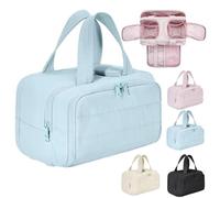 CONVELY Toiletry Bag - TravelFree Toiletry Bag, 4-in-1 Puffy Multi-Functional Toiletry Bags W/Handle, Wet-Dry Separation & Lightweight Waterproof & Large - Fits All of Your Beauty Essentials (Blue)
