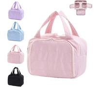 Convely Toiletry Bag, Travelfree Toiletry Bag, a 4-in-1 Travel Organizer, Wet-Dry Separation & Lightweight Waterproof Easy To Clean, For Accessories,Essentials, Toiletries (Pink)