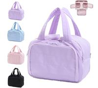 Convely Toiletry Bag, Travelfree Toiletry Bag, a 4-in-1 Travel Organizer, Wet-Dry Separation & Lightweight Waterproof Easy To Clean, For Accessories,Essentials, Toiletries (Purple)