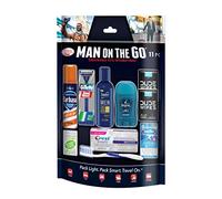Convenience Kits International - Kit de 11 piezas para hombre con cuidado bucal y artículos esenciales de aseo, incluye: productos de tamaño de viaje, color azul