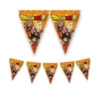 CONVER Party - Banderín Dragon Ball - Decoración Cumpleaños Dragon Ball - Artículos de Fiesta, Celebración y Aniversario - 1 Unidades - 3 M