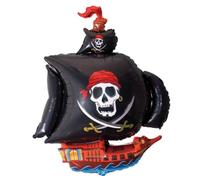 CONVER PARTY, Globo Barco Pirata, Globos de Cumpleaños para Fiestas Temáticas, Fiesta Pirata, Playa y Cualquier Celebración, Apto para Helio y Aire, 103 x 78 Cm, 1 Globo