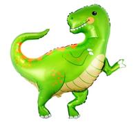 CONVER PARTY, Globo Dinosaurio, Globos de Cumpleaños para Fiestas Temáticas, Fiesta Dinosaurio y Cualquier Celebración, Color Rojo, Apto para Helio y Aire, 84 x 82 Cm, 1 Globo