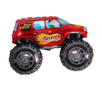 CONVER PARTY, Globo Monster Truck, Globos de Cumpleaños para Fiestas Temáticas, Fiesta Monster Truck, Coches y Cualquier Celebración, Color Rojo, Apto para Helio y Aire, 96 x 68 Cm, 1 Globo