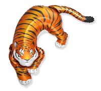 CONVER PARTY, Globo Tigre, Globos de Cumpleaños para Fiestas Temáticas, Fiesta Tigre, Selva y Cualquier Celebración, Apto para Helio y Aire, 108 x 75 Cm, 1 Globo