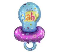 CONVER PARTY, Globos Foil Bebe, Revelacion de Genero, Globos Baby Shower Niña, Globos Baby Shower Niño, Decoración Revelacion Amigos, Decoración Revelacion, 1 Pieza (Welcome Baby Boy)