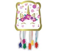 CONVER PARTY - Piñata Unicorn Baby - Decoración para Fiestas - Fiestas Infantiles, Cumpleaños y Celebraciones - Decoración de 33x28 CM