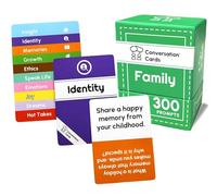Conversation Cards Paquete familiar | 300 preguntas abiertas e iniciadores de conversación | Tarjetas para encender conexiones más profundas | Un gran regalo para familiares y amigos cercanos de todas