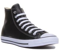 CONVERSE 132170 Ctas Hi Unisex Cuero Zapatillas High Top en Negro Talla UK 3-12