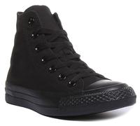 CONVERSE M3310Ct Como Hi Unisex Zapatillas Hi Top en Negro Mono Talla UK 3-12