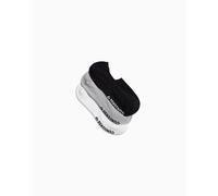 Converse 2-Pack Star Chevron No-Show Socks Zapatillas Corte Bajo para Hombres en Negro, Talla L Negro L