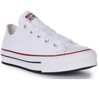 Converse 272858C All Star Ox Platform Para Niñas Trainer En Blanco UK 4 - 6