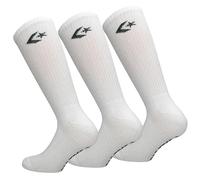 Converse 3 Pares Calcetines Classic Star Chevron - Longitud Media Pantorrilla - Hombre (Blanco, 39-46)