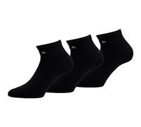 Converse 3 Pares Calcetines Low Cut - Altura Tobillo - Punta Costura Suave - Algodón - Unisex (Negro, 35-38)