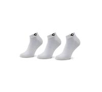 Converse 3 Pares Calcetines Quarter - Soporte Arco Plantar - Poliéster - Unisex (Blanco, 39-42)