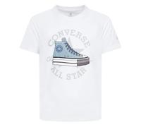 Converse 4cg818-001 Camiseta, Blanco, M Unisex niños