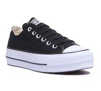 Converse 560250C Con Ct As Lift Ox Trainer Mujer En Negro Blanco UK 2 - 9