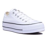 Converse 560251C Con Ct As Lift Ox Trainer Para Mujeres En Blanco Negro UK 2 - 9