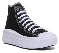 Converse 568497C En Negro Y Blanco Ct As Movie Elevado Suela Alta Talla EU 36-42
